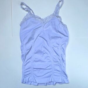 White Lace Trim Camisole